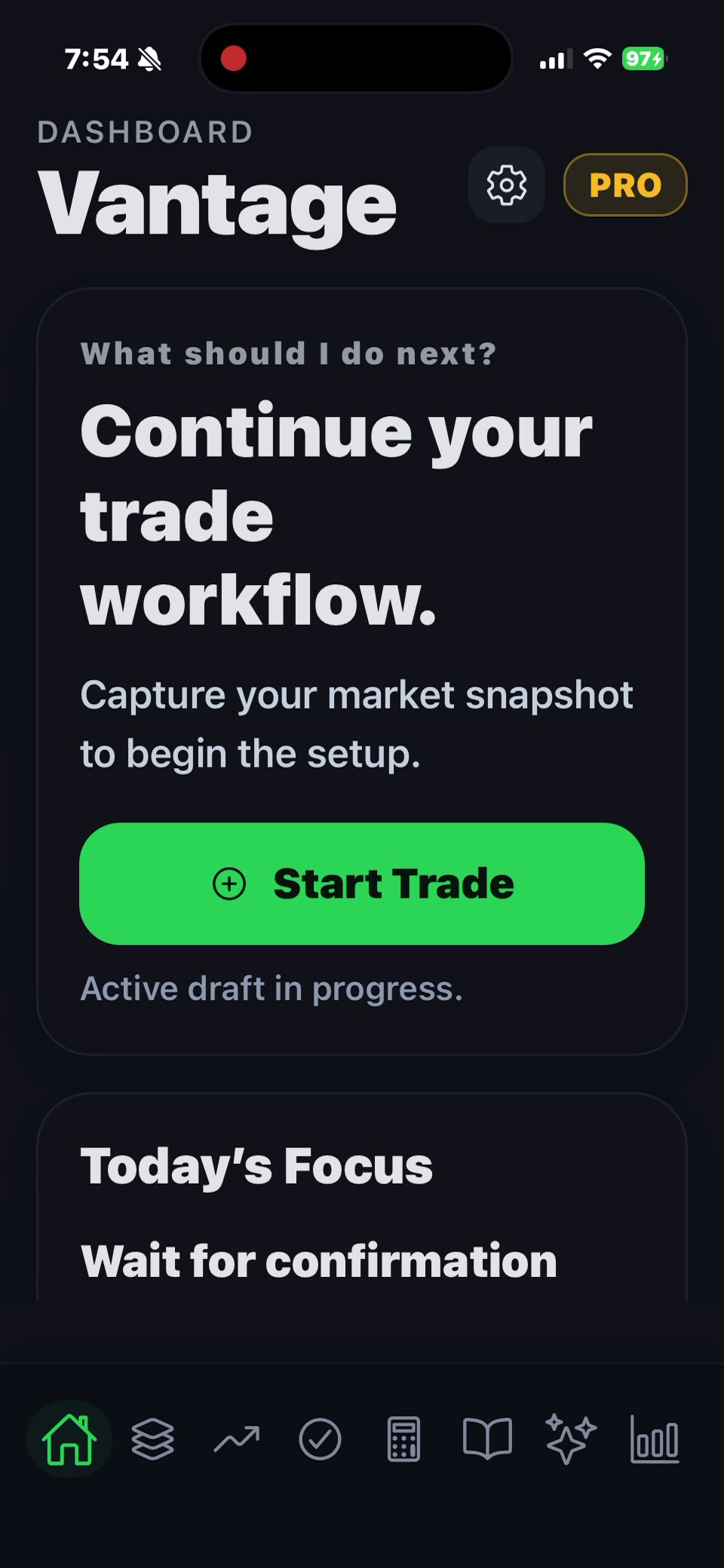Vantage Dashboard
